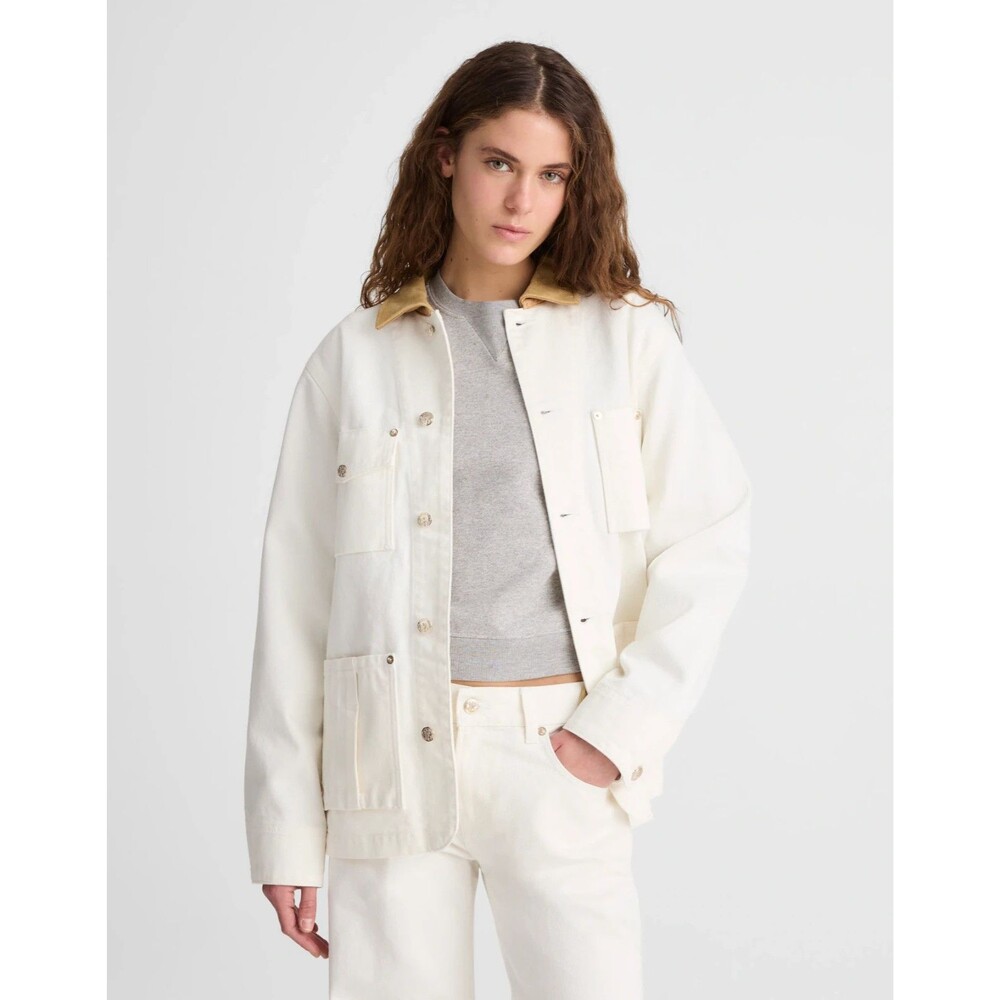 Madewell Barn Jacket Womens L Suede Collar Chore Benjamin Talley Smith USA NZ173